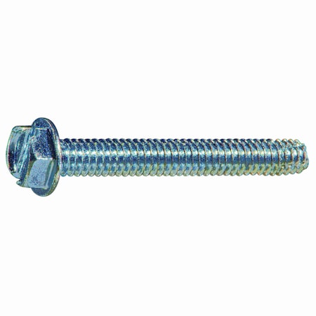 Sheet Metal Screw, #8 X 1-1/4 In, Zinc Plated Steel Hex Head Combination Drive, 20 PK